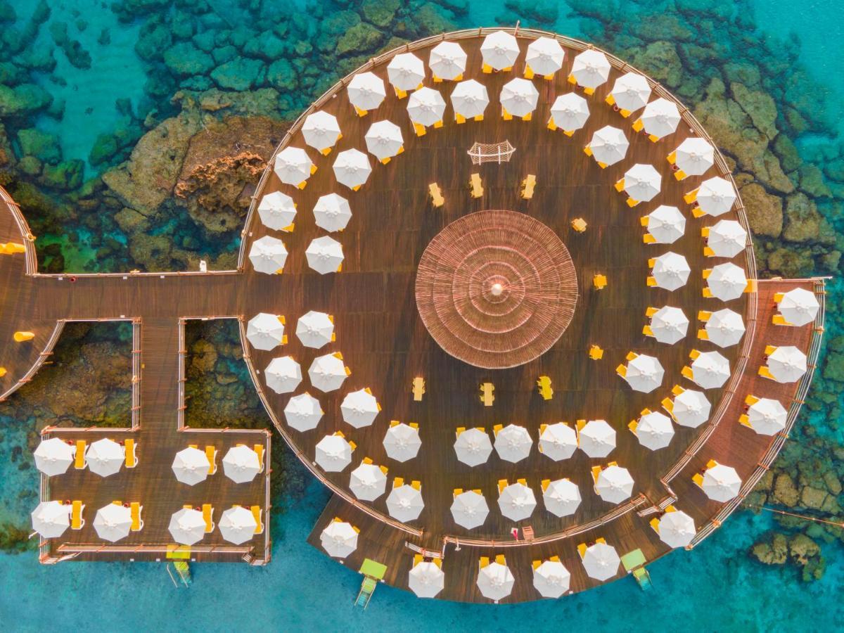 Salamis Bay Conti Resort Hotel & Casino Αμμόχωστος Εξωτερικό φωτογραφία Aerial view of the floating bar